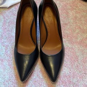 Coach black heels